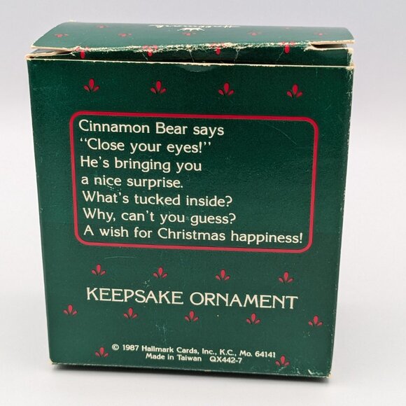 Hallmark Keepsake Cinnamon Bear 1987, 5th in Porcelain Bear Series, Ornament - Picture 9 of 11